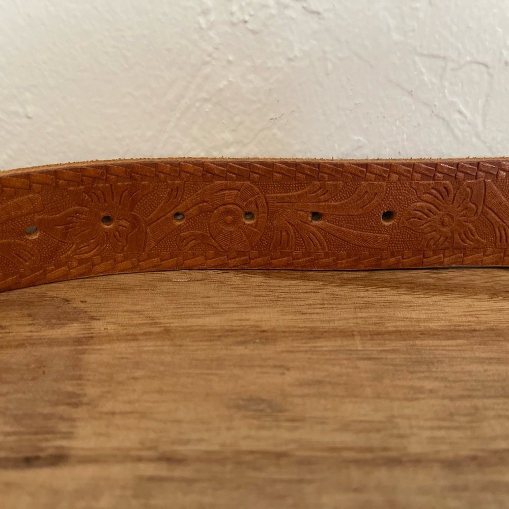 Martin Digman Brown Bridle Leather Belt with Metal Buckle Made In The USA - Picture 8 of 8